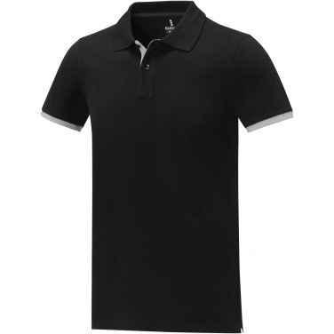 Logo trade promotional giveaways image of: Morgan short sleeve men's duotone polo